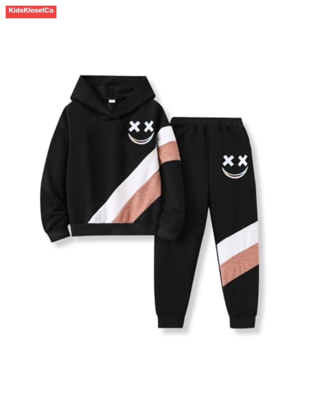 Boys 2-Piece Outfit Set Short Sleeve Tee & Pants Cotton Blend